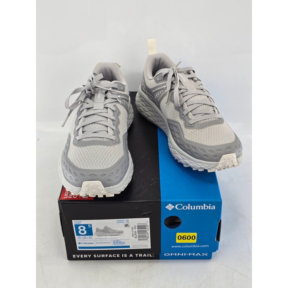 Columbia Konos TRS Trail Running Shoes Womens 8.5 Grey Omni-Max - New